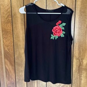 Black sleeveless